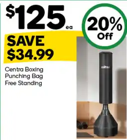 Woolworths Centra Boxing Punching Bag Free Standing offer