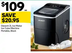 Woolworths Devanti Ice Maker Ice Cube Machine Portable offer