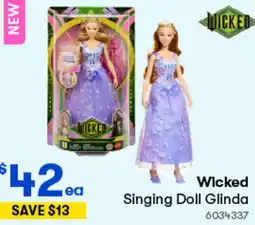 Woolworths Wicked Singing Doll Glinda offer
