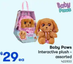 Woolworths Baby Paws Interactive plush offer