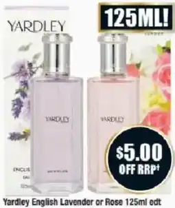 Chemist Warehouse Yardley English Lavender or Rose edt offer