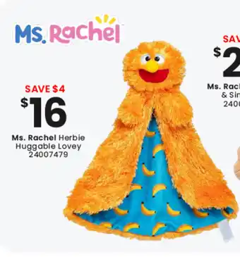 Toymate Ms. Rachel Herbie Huggable Lovey offer