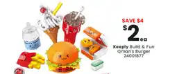 Toymate Keeply Build & Fun Qman's Burger offer