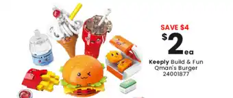 Toymate Keeply Build & Fun Qman's Burger offer