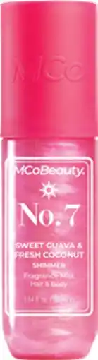 Discount Drug Stores Mcobeauty. Sweet Guava & Fresh Cocunut Shimmer No. 7 Fragrance Hair & Body Mist 90mL offer