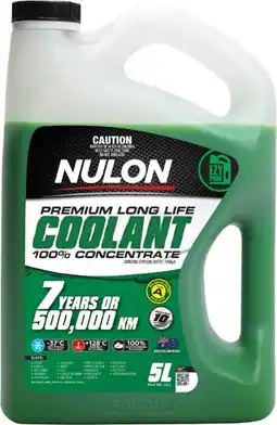 Autopro Nulon Green Premium Long Life Coolant 100% Concentrate 5L offer