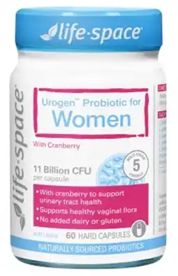 Discount Drug Stores Life-Space Urogen Probiotic For Women 60 Capsules offer
