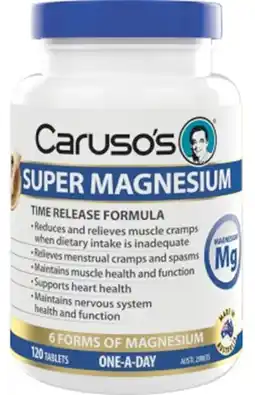 Discount Drug Stores Caruso’s Super Magnesium 120 Tablets offer