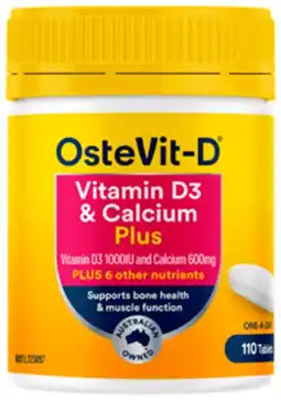 Discount Drug Stores OsteVit-D Vitamin D3 & Calcium Plus 110 Tablets offer