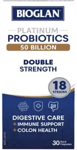 Discount Drug Stores Bioglan Platinum Probiotics 50 Billion 30 Capsules offer