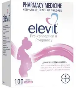 Discount Drug Stores Elevit Pre-Conception & Pregnancy Multivitamin 100 Tablets offer