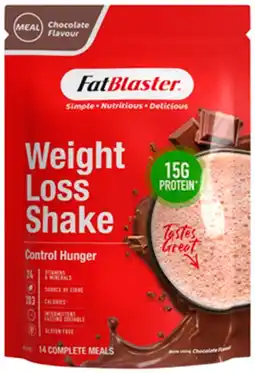 Discount Drug Stores FatBlaster Weight Loss Shake Chocolate Flavour 465g offer