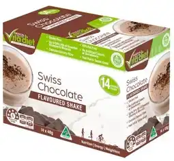 Discount Drug Stores Medical Vita Diet Swiss Chocolate Flavour Shake 14 Pack offer