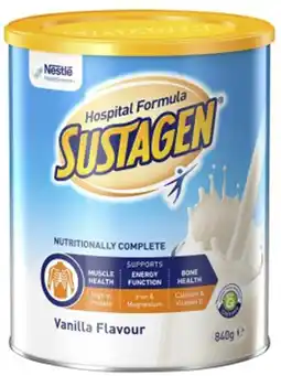 Discount Drug Stores Sustagen Hospital Formula Vanilla Flavour 840g offer