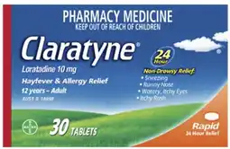 Discount Drug Stores Claratyne Rapid Hayfever & Allergy Relief 30 Tablets offer