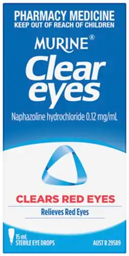 Discount Drug Stores Murine Clear Eyes Eye Drops 15mL offer