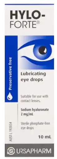 Discount Drug Stores Hylo-Forte Lubricating Eye Drops 2mg 10mL offer