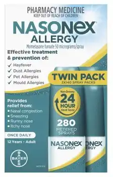 Discount Drug Stores Nasonex Allergy Nasal Spray Twin Pack 2 x 140 Sprays offer