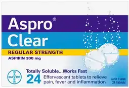 Discount Drug Stores Aspro Clear Pain Relief 24 Soluble Tablets offer