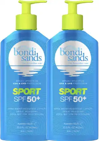 Discount Drug Stores Bondi Sands Sport SPF 50+ Sunscreen Lotion Pump 400mL offer