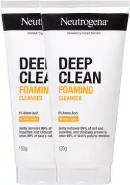Discount Drug Stores Neutrogena Deep Clean Foaming Cleanser 150g offer