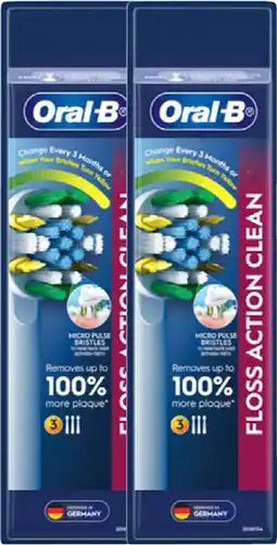 Discount Drug Stores Oral-B Floss Action Clean Electric Toothbrush Refills 3 Pack offer
