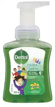 Discount Drug Stores Dettol Kids Colour Foaming Hand Wash Aloe Vera 250mL offer