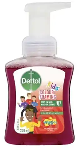 Discount Drug Stores Dettol Kids Colour Foaming Hand Wash Berry 250mL offer