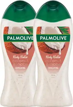 Discount Drug Stores Palmolive Body Butter Coconut & Jojoba Exfoliating Body Wash 400mL offer
