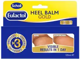 Discount Drug Stores Scholl Eulactol Heel Balm Gold 120mL offer