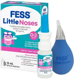 Discount Drug Stores Fess Little Noses Aspirator & Saline Spray 15mL offer