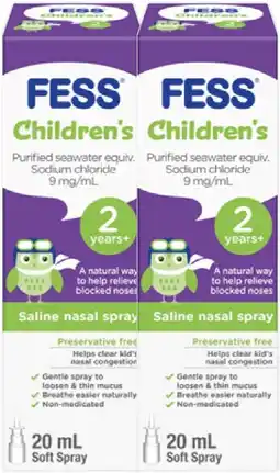 Discount Drug Stores Fess Children’s Saline Nasal Spray 20mL offer