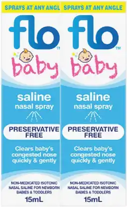 Discount Drug Stores Flo Baby Saline Nasal Spray 15mL offer