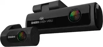 Uniden 4k Ultra HD Smart Dash Cam with 2k Super Hd Rear View Camera - Sony Starvis Sensor