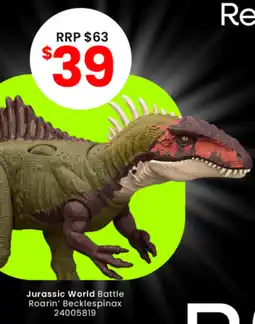 Toymate Jurassic World Battle Roarin' Becklespinax offer