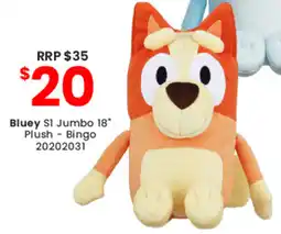 Toymate Bluey S1 Jumbo 18 Plush Bingo offer