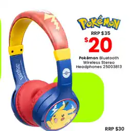 Toymate Pokémon Bluetooth Wireless Stereo Headphones offer