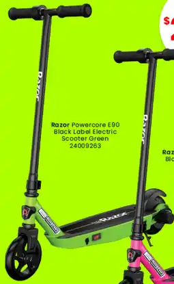 Toymate Razor Powercore E90 Black Label Electric Scooter Green offer