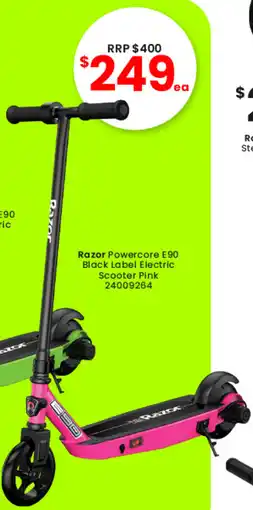 Toymate Razor Powercore E90 Black Label Electric Scooter Pink offer