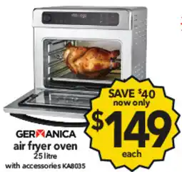 Cheap as Chips GERMANICA air fryer oven offer