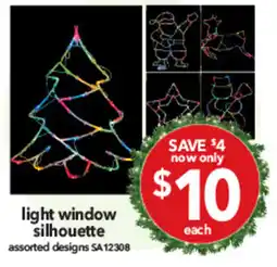 Cheap as Chips light window silhouette offer