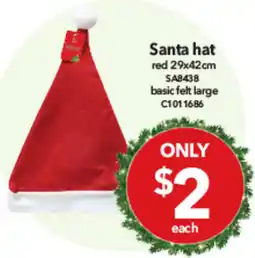 Cheap as Chips Santa hat red offer