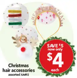 Cheap as Chips Christmas hair accessories offer