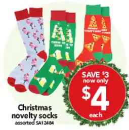 Cheap as Chips Christmas novelty socks offer