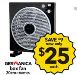 Cheap as Chips Germanica box fan offer