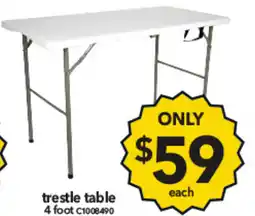 Cheap as Chips trestle table offer