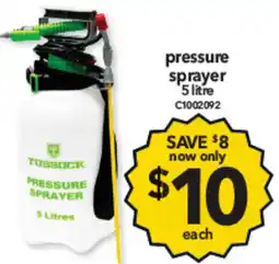 Cheap as Chips pressure sprayer offer