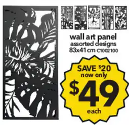 Cheap as Chips wall art panel offer