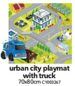 Cheap as Chips urban city playmat with truck offer