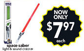 Cheap as Chips space saber light & sound offer
